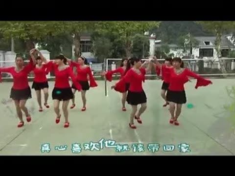 霞坑广场舞<em>辣妹子的爱双人对跳</em>图片_霞坑广场